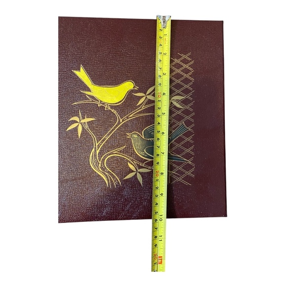 Vintage photo album. Etched painted detail with birds - Picture 8 of 16